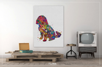 Cockapoo Dog Watercolor Print Dog Art Custom Dog Portrait Pet Dog Love Cockerpoodle Painting Doglover Personelize Cockapoodle Poster-1496 - CocoMilla