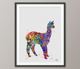 Alpaca Llama Watercolor Painting Print Lama Archival Fine Art Print For Kids Nursery Wall Art Wall Decor Art Home Decor Wall Hanging No 311 - CocoMilla