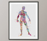 Tech Man Watercolor Print Science Art Computer Modern Art Electronic Motherboard Engineer Technology Art Circuit Board Poster Wall Art-1204 - CocoMilla