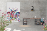 Molar Tooth Watercolor Print Tooth Anatomical Art Dental Clinic Decor Art Dentistry Student Science Graduaiton Dentist Gift Doctor Art-1035 - CocoMilla