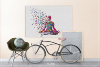 Yoga Art, Yoga Sukhasana, Yoga Poster, Yoga Canvas, Yoga Print, Yoga Watercolor, Yoga Studio, Yoga Decor, Yoga Wall Decor, Meditation-881 - CocoMilla