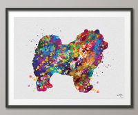 Chow Chow Dog Watercolor Print Chow Chow Gift Dog Love Puppy Friend Animal Dog Dogart Chow Chow Poster Dog Art Doglover Chow Chow Art-497 - CocoMilla