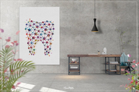 Molar Tooth Abstract Watercolor Print Human Teeth Anatomy Dental Office Clinic Decor Art Dentistry Dentist Gift Dental Hygienist -1491 - CocoMilla