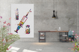 Syringe Injection Watercolor Print Medical Art Dentist IV Nurse Practitioner Medicine CANVAS Art Doctor Office Surgery Dental Clinic-1291 - CocoMilla