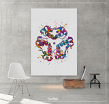 Insulin structure Watercolor Print Endocrinology Diabetes Art Insulin Hormone Medical Art Office Science Gift Endocrinologist Wall Art-1249 - CocoMilla
