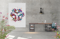 Insulin structure Watercolor Print Endocrinology Diabetes Art Insulin Hormone Medical Art Office Science Gift Endocrinologist Wall Art-1249 - CocoMilla