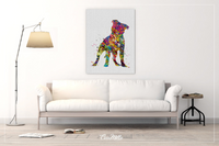 Staffordshire Bull Terrier Watercolor Dog Print Pet Gift Pet Dog Love Doglover Poster Dog Art Bull Terrier Memorial Gift Poster Dogart-1630 - CocoMilla