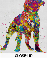 Staffordshire Bull Terrier Watercolor Dog Print Pet Gift Pet Dog Love Doglover Poster Dog Art Bull Terrier Memorial Gift Poster Dogart-1630 - CocoMilla