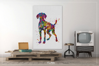 Hungarian Vizsla Dog Watercolor Print Magyar Dog Pet Gift Dog Love Puppy Friend Dog Art Customizable Animal Poster Vizsla Poster Dogart-1433 - CocoMilla