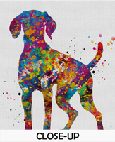 Hungarian Vizsla Dog Watercolor Print Magyar Dog Pet Gift Dog Love Puppy Friend Dog Art Customizable Animal Poster Vizsla Poster Dogart-1433 - CocoMilla