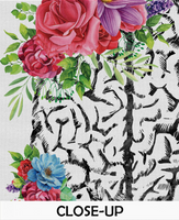 Brain Anatomy Flowers Cerebrum Floral Watercolor Print Medical Art Science Neurology Doctor Gift Nurse Psychology Clinic Office Decor-1334 - CocoMilla