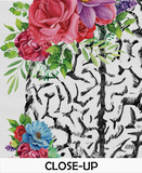 Brain Anatomy Flowers Cerebrum Floral Watercolor Print Medical Art Science Neurology Doctor Gift Nurse Psychology Clinic Office Decor-1334 - CocoMilla