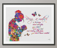 Motherhood Quote Watercolor Print Pregnancy Mom Gift Butterfly Obstetrician Nursing Baby Shower New Mum Art Mother Gift Midwife Gift-1570 - CocoMilla