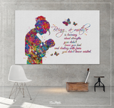Motherhood Quote Watercolor Print Pregnancy Mom Gift Butterfly Obstetrician Nursing Baby Shower New Mum Art Mother Gift Midwife Gift-1570 - CocoMilla