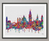Venice Skyline, Venice Italy, Venice Watercolor Print, Italy Print, Wedding Gift, Travel Decor, Travel Gift, Tourism, Wall Hanging, Art-911 - CocoMilla