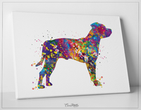 Staffordshire Bull Terrier Watercolor Dog Print Pet Gift Pet Dog Love Doglover Poster Dog Art Bull Terrier Memorial Gift Poster Dog-1622 - CocoMilla