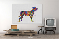 Staffordshire Bull Terrier Watercolor Dog Print Pet Gift Pet Dog Love Doglover Poster Dog Art Bull Terrier Memorial Gift Poster Dog-1622 - CocoMilla