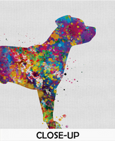 Staffordshire Bull Terrier Watercolor Dog Print Pet Gift Pet Dog Love Doglover Poster Dog Art Bull Terrier Memorial Gift Poster Dog-1622 - CocoMilla