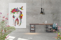 Floral Tooth Watercolor Print Tooth Flowers Anatomical Art Dental Clinic Decor Art Dentistry Office Medical Graduaiton Dentist Gift Art-1327 - CocoMilla