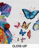 Pregnant Mom and Butterflies Watercolor Print Pregnancy Gift Butterfly Obstetrician Nursing Baby Shower New Mum Art Clinic Midwife Gift-1330 - CocoMilla