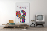 Girl with Horse Quote Watercolor Print Equestrian Wall Art Horse Rider Gift Horse Lover Art Horse Wall Art Horses Poster Housewarming-909 - CocoMilla