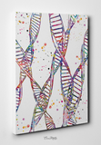 DNA Abstract Art Watercolor Print dna molecule Medical Wall Art Nurse Gift Medical Art Science Art Doctor Clinic Genetic Decor Biology-1028 - CocoMilla