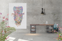 Structure of the Tooth Watercolor Print Medical Art Surgeon Dental Clinic Decor Gift Dentist Clinic Dentistry Office Dental Hygienist-1271 - CocoMilla