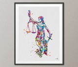Lawyer Office Decor Watercolor Prints Set of 3 Law Student Gift Pass the Bar Lady Justice Scales Of Justice Gavel Graduation Gift Judge-24 - CocoMilla