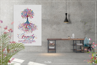 Tree Roots Family Quote Watercolor Print Wedding Gift Housewarming Gift Typography Wall Decor Wall Art Home Decor Nursery Wall Hanging-455 - CocoMilla