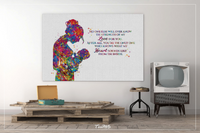 Motherhood Quote Watercolor Print Mother and Baby Midwifery Gift Boy Girl Family with Kids Motherhood New Mum Baby Shower Obstetrician-1583 - CocoMilla