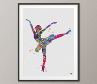 Ballerina Watercolor Print Set, Ballet Art, Dance Studio, Modern Home Decor, Teen Decor, For Girls, Home Decor, Dancer Wall Hanging, Dance - CocoMilla