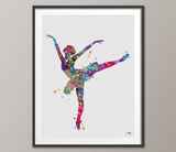 Ballerina Watercolor Print Set, Ballet Art, Dance Studio, Modern Home Decor, Teen Decor, For Girls, Home Decor, Dancer Wall Hanging, Dance - CocoMilla
