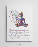 Yoga Art Motivational Quote Watercolor Print Yogi Poster Yoga Pose Yoga Print Yoga Woman Yoga Studio Yogi Girl Wall Decor Yogi Gift-265 - CocoMilla