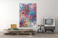 Neural Stem Cells Watercolor Print Abstract Art Medical Art Science Neurology Brain Psychiatry PSI Art Doctor Poster Neuron Synapses-1480 - CocoMilla