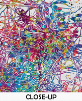 Neural Stem Cells Watercolor Print Abstract Art Medical Art Science Neurology Brain Psychiatry PSI Art Doctor Poster Neuron Synapses-1480 - CocoMilla