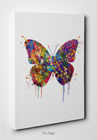 Butterfly Art Watercolor Print Butterflies Decorative Art Print Nursery Decor Gift Housewarming Gift Office Nature Decor Room Wall Art-1567 - CocoMilla