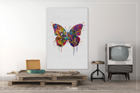 Butterfly Art Watercolor Print Butterflies Decorative Art Print Nursery Decor Gift Housewarming Gift Office Nature Decor Room Wall Art-1567 - CocoMilla