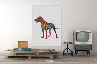 Hungarian Vizsla Dog Watercolor Print Magyar Dog Pet Gift Dog Love Puppy Friend Dog Art Customizable Animal Poster Vizsla Poster Dogart-1449 - CocoMilla