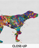 English Pointer Watercolor Print Dog Art Custom Dog Portrait Pet Dog Love Animal Dog Painting Doglover Gift Personelize Decor Poster-1454 - CocoMilla