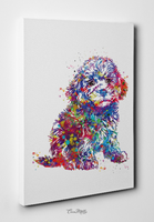 Toy Poodle Watercolor Print Dog Art Custom Dog Portrait Pet Dog Love Animal Dog Poodle Painting Doglover Gift Personelized Decor Poster-1487 - CocoMilla
