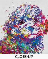 Toy Poodle Watercolor Print Dog Art Custom Dog Portrait Pet Dog Love Animal Dog Poodle Painting Doglover Gift Personelized Decor Poster-1487 - CocoMilla