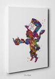 Mad Hatter Alice in Wonderland Watercolor Print Dorm Room Print Gift Children Decor Nursery Wall Art Kids Wall Decor Tea Time Print-1560 - CocoMilla