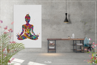 Yoga Art, Yogi, Yoga Poster, Yoga Pose, Yoga Print, Yoga Woman Watercolor, Yoga Studio, Sukhasana Pose, Yoga Wall Decor, Yoga Gift Yoga-1456 - CocoMilla