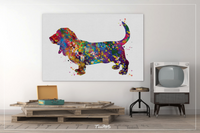 Basset Hound Dog Watercolor Dog Print Basset Hound Pet Dog Love Puppy Friend Animal Dog Pet Art Dogart Basset Hound Poster Dog Art-1443 - CocoMilla