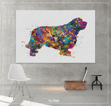 Clumber Spaniel Dog Watercolor Print Pet Gift Pet Dog Love Puppy Friend Dog Poster Dog Art Dog Wall Art Doglover Gift Animal Poster-1438 - CocoMilla