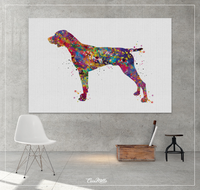 German Shorthaired Pointer Watercolor Print Dog Art print German Pointer Dog Art Gift Pet Dog Love Friend Animal Dog Painting Dog Poster-340 - CocoMilla