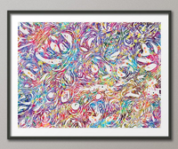 Prostate Histology Watercolor Print Human Cancer Male Reproductive Anatomy Bladder Penis Clinic Decor Urology Medical Art Office Decor-447 - CocoMilla
