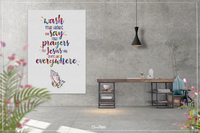 Wash your hands Quote Watercolor Print Praying Hand Wall Art Bathroom decor Funny Thanksgiving Nursery Thanks God Faith Thankful Gift-1413 - CocoMilla