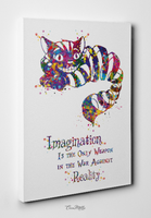 Cheshire Cat Motivational Quote Alice in Wonderland Watercolor Print Print Nursery For Kids Wall Art Art Home Decor Wall Hanging [NO 593] - CocoMilla