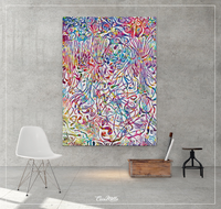 Neural Connections Watercolor Print Abstract Medical Art Science Neurology Brain Psychiatry Therapy Art Doctor Poster Neuron Synapses-1385 - CocoMilla